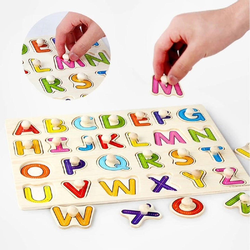 ABC Wooden Alphabet Kids Learning Board