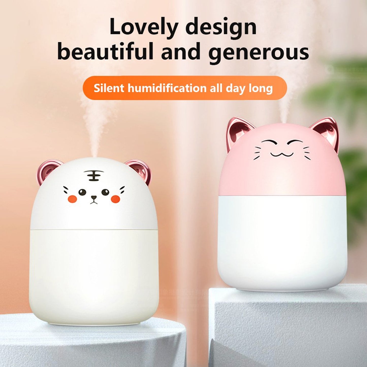 Cute Cat Aroma Diffuser & Air Humidifier