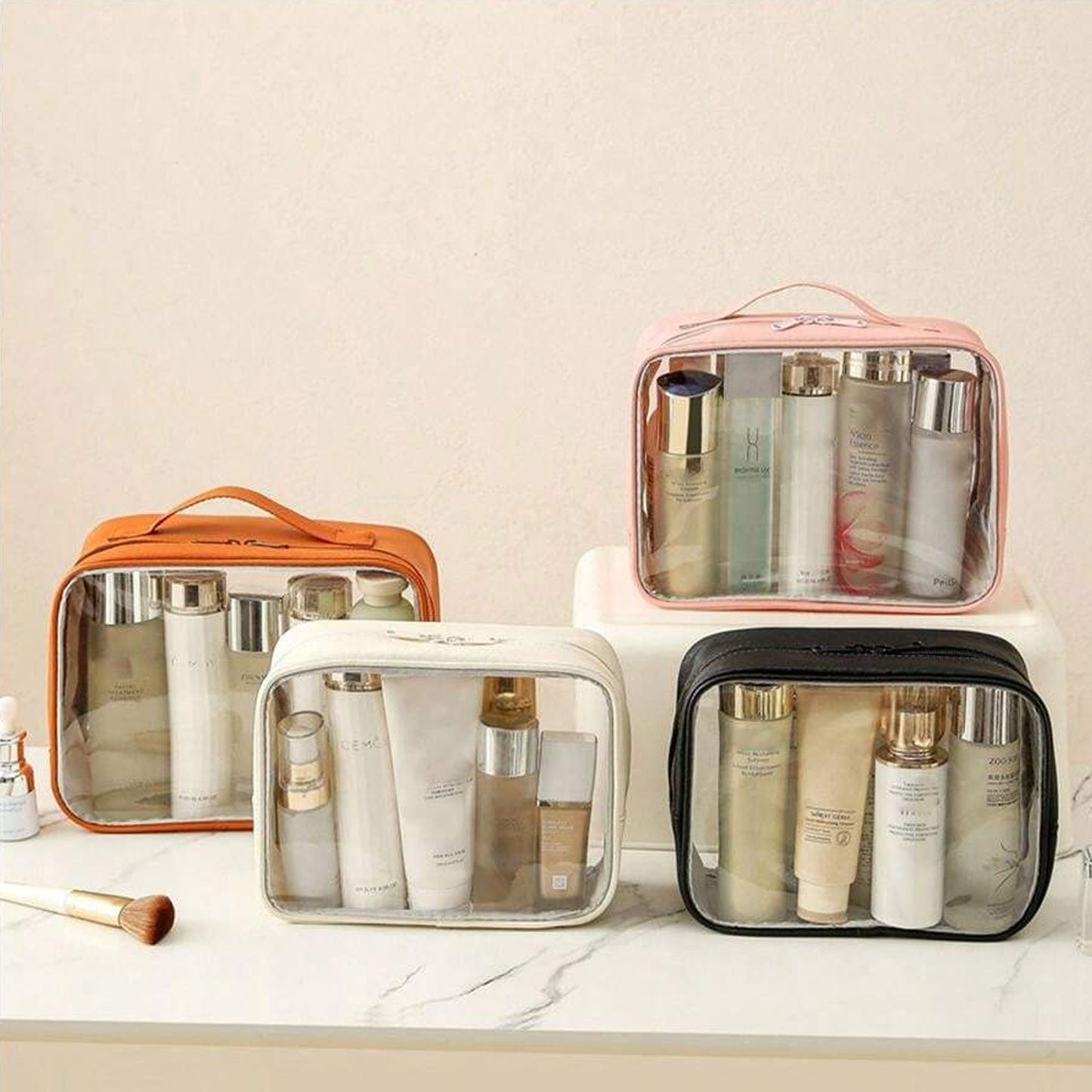 Transparent Portable Makeup Bag