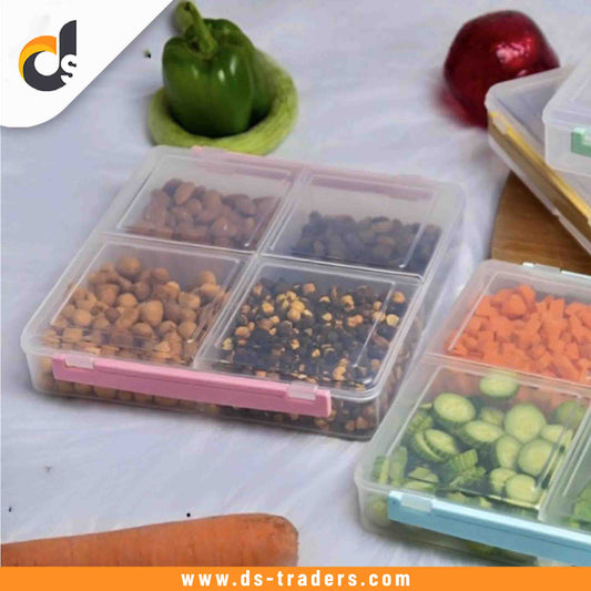 4 Section Food Container With Lids