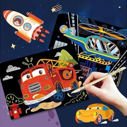 Kids Scratch Drawing Cards (8PCs Random)