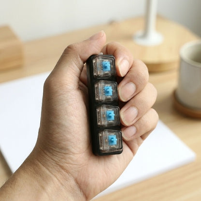 LED Keyboard Fidget Keychain Toy