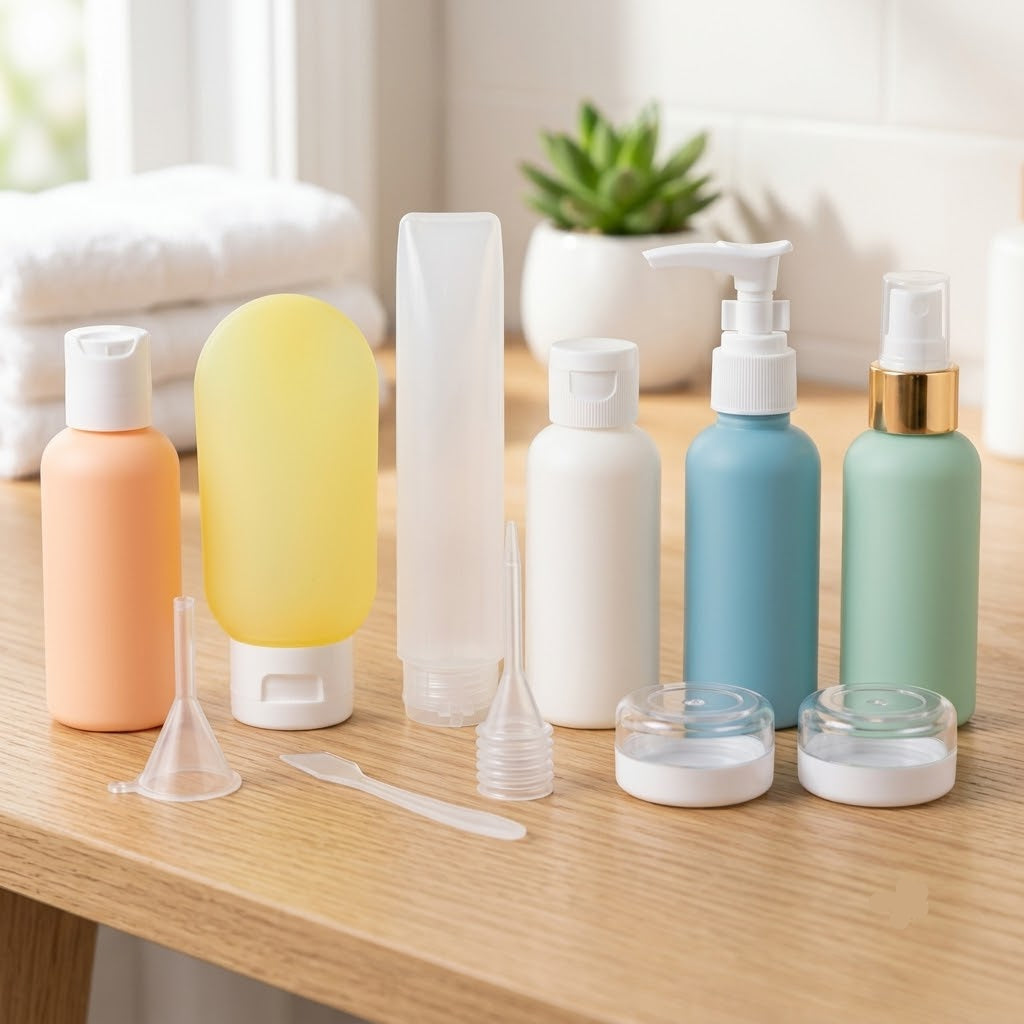 11PCs Portable Skincare Travel Kit