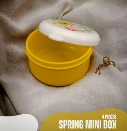 Pack Of 4 Mini Spring Bowl With Seal Cap food Storage Boxes