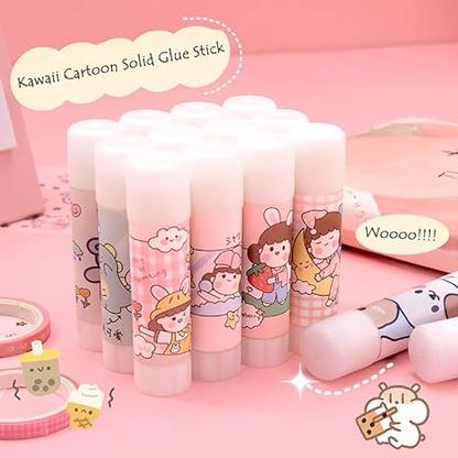 Pack Of 2 - Kawaii Design Super Strong Glue Stick