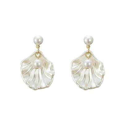 Elegant Pearl Petal Earrings