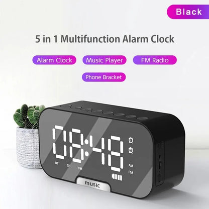 Wireless BT Speaker Digital Alarm Clock