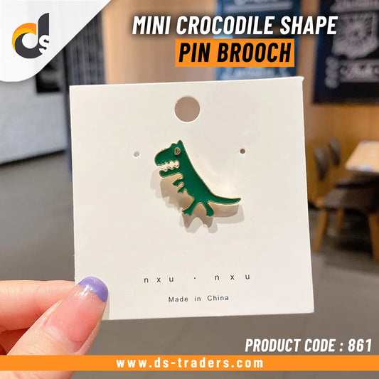 Mini Crocodile Shape Pin Brooch