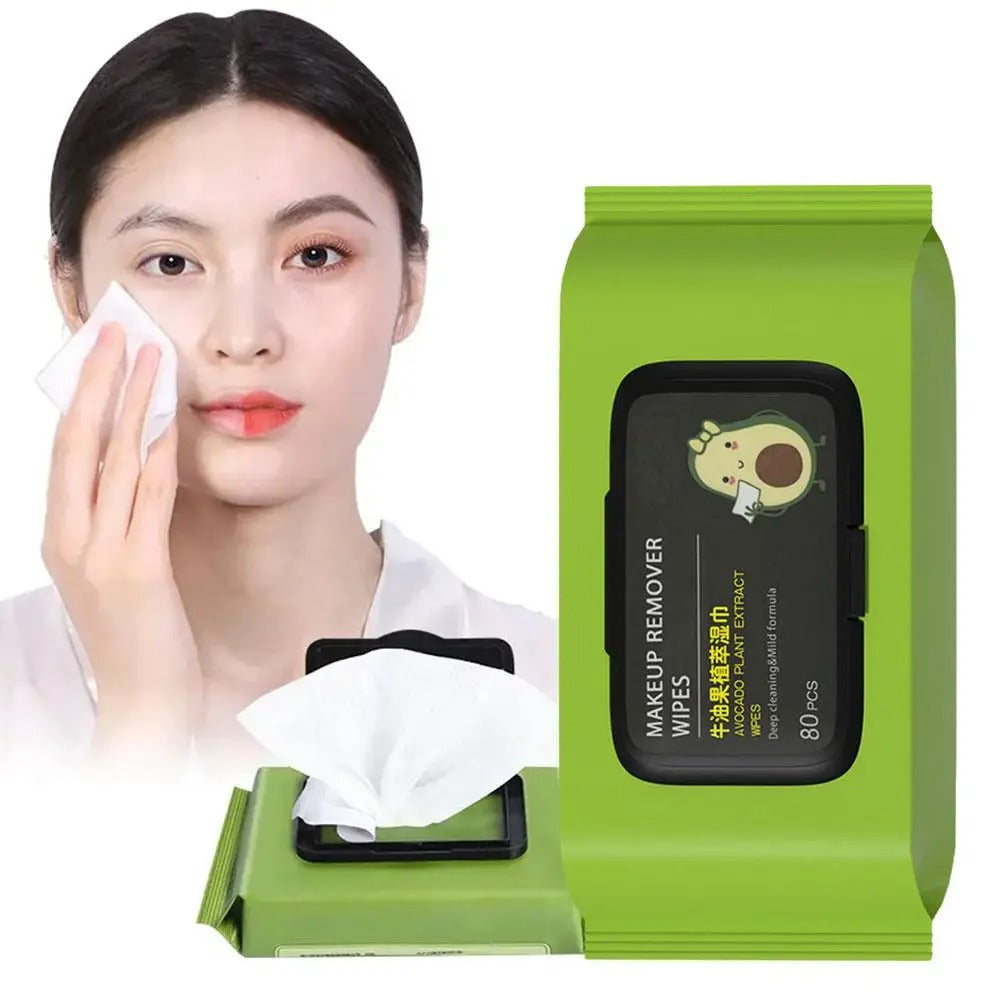 80PCs Avocado OIl Makeup Remover Wipes