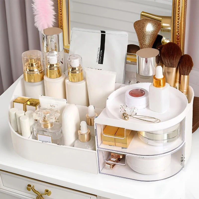 Cosmetic Organizer With Clear Drawer