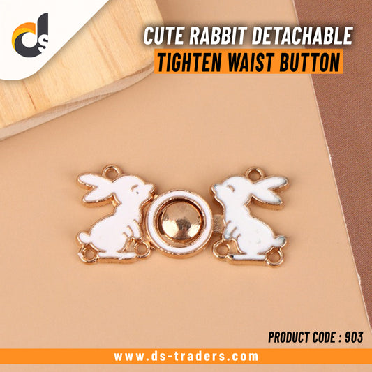 Cute Rabbit Detachable Tighten Waist Button