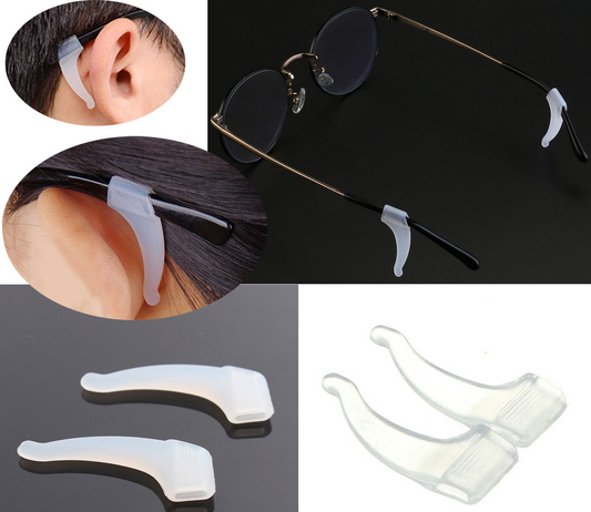 1 Pair Silicone Anti Slip Ear Hooks For Glasses