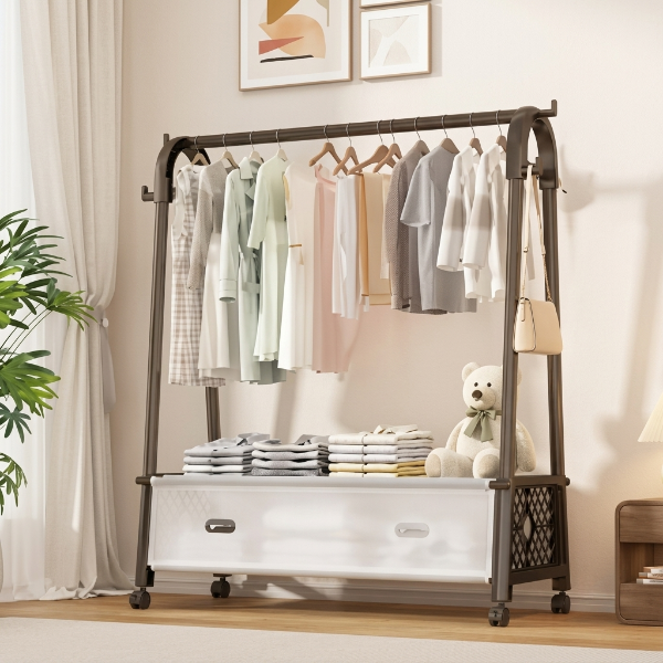Portable Wardrobe Drying Clothe Rack