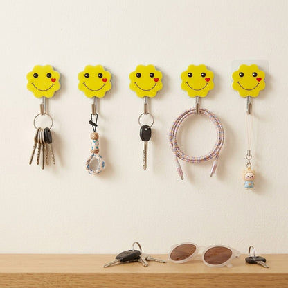 5PCs Set Emoji Self Adhesive Wall Hook