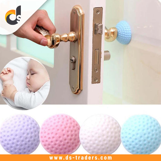 5PCs Self Adhesive Silicon Football Shape Door Stopper