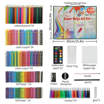 168PCs Kids Drawing & Painting Set