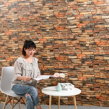 Natural Stone Effect Fomic Brick Sheet (30x27 Inches)