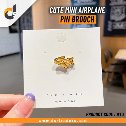Cute Mini Airplane Pin Brooch