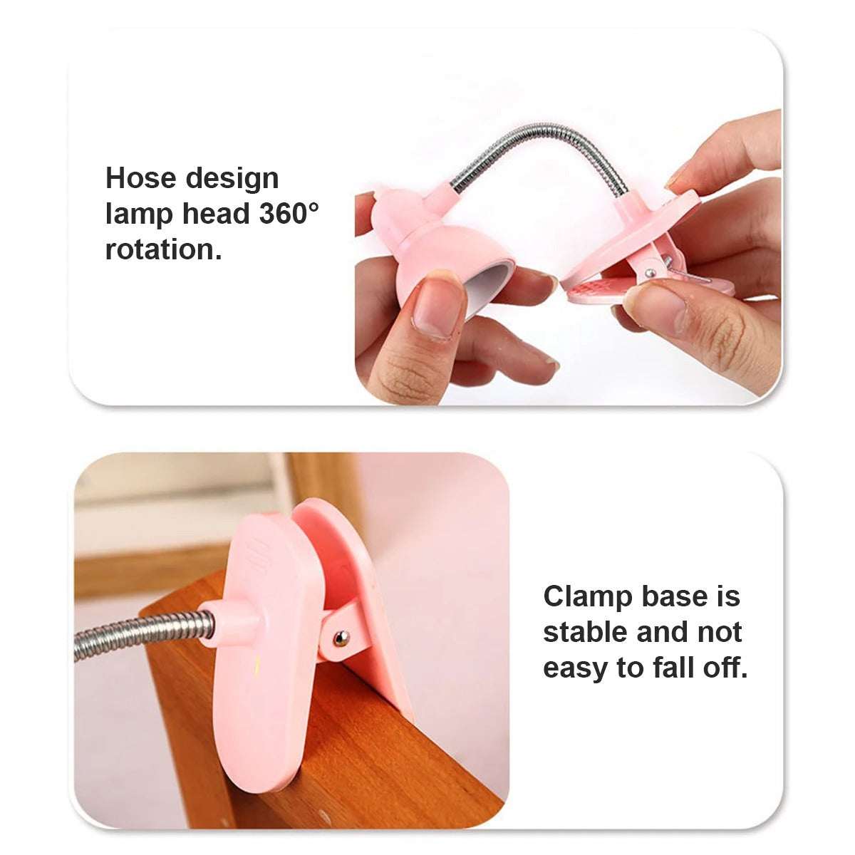 Portable Mini LED Book Light with Clip