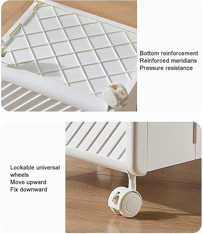 Foldable laundry Hamper basket with Wheels