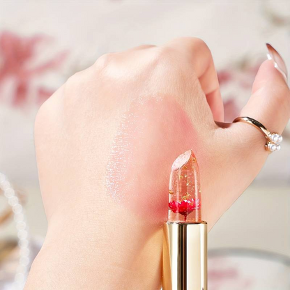 1 Pc Petal Jelly Color-Changing Lipstick Moisturizing Non-Stick Waterproof women Lip Balm