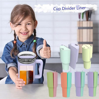 Silicone Dual Drink Tumbler Divider