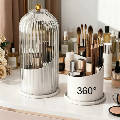 360° Rotating Makeup Brush Holder