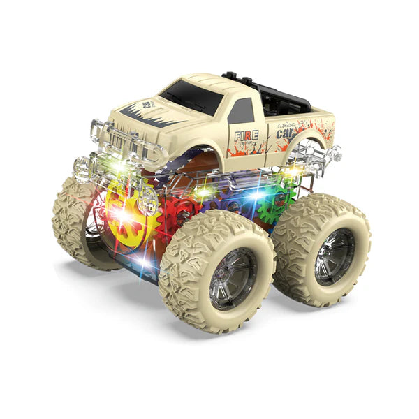 Friction Gear Light-Up Mad Car Toy