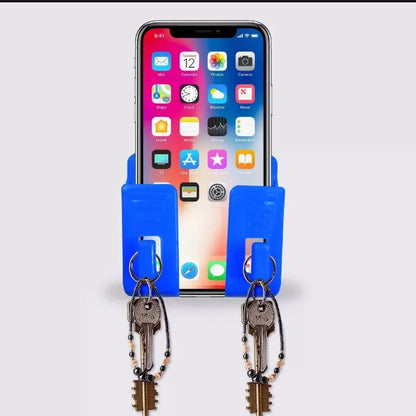 Multifunction Punch Free Wall Mounted Mobile Holder