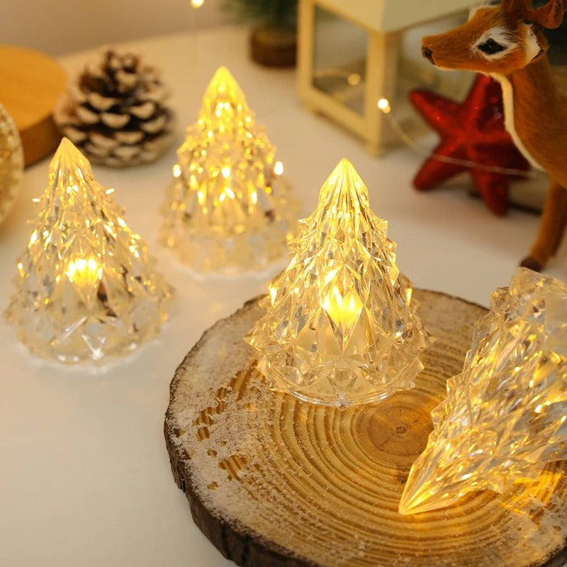 Crystal LED Tree Shape Candle Light