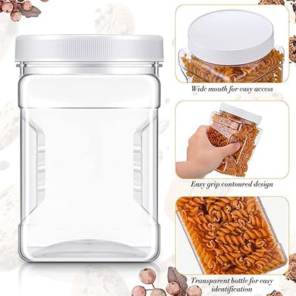 Plastic Square Sealed Jar