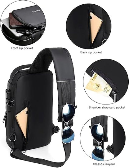 Crossbody Sling Bag With USB Charging Port