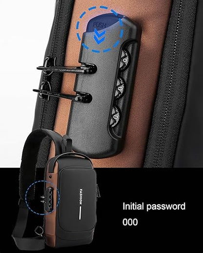 Crossbody Sling Bag With USB Charging Port