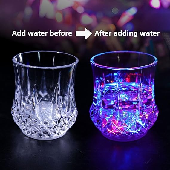 Crystal LED Light up Water Glass