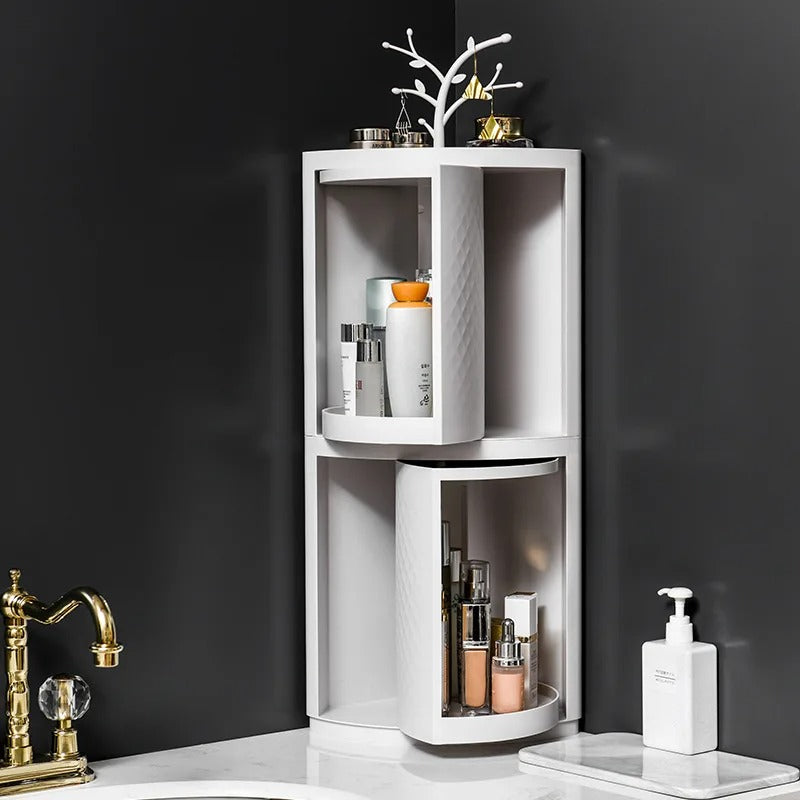 360 Degree Rotating Bathroom Shelf