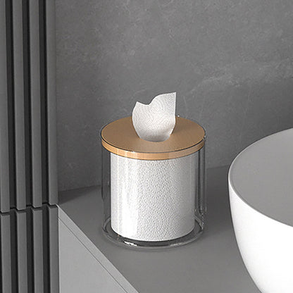 Round Transparent Acrylic Tissue Box