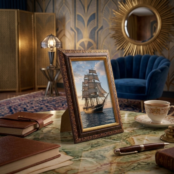 Portable Decorative Wooden Photo Frame