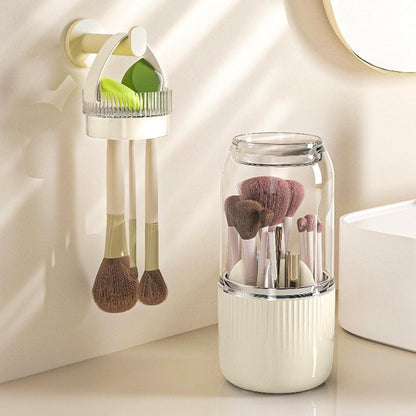 360 Degree Makeup Organizer with Brush Holder