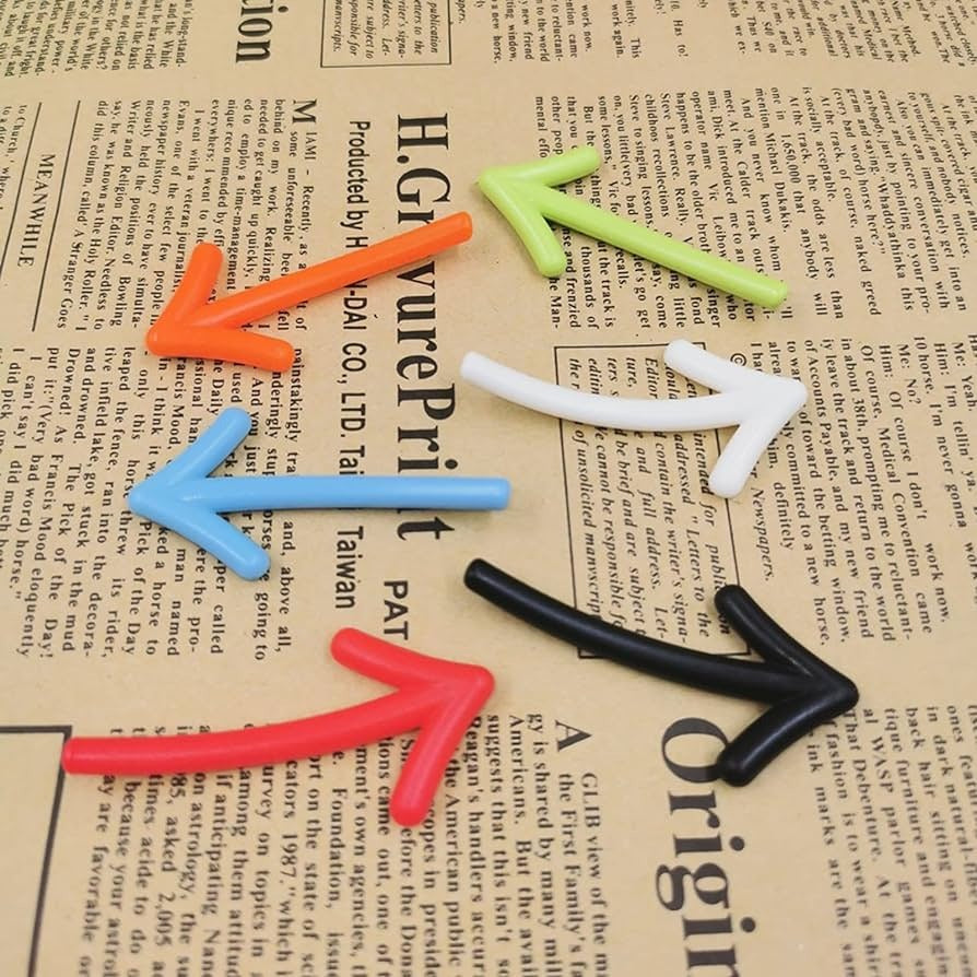 Pack Of 6 - 3D Arrow Fridge Magnet Creative Stickers