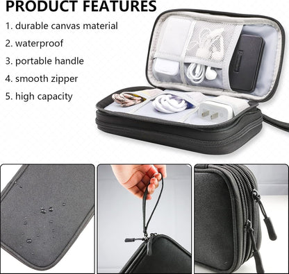 Travel Storage Organizer Dual Zip Pouch Bag