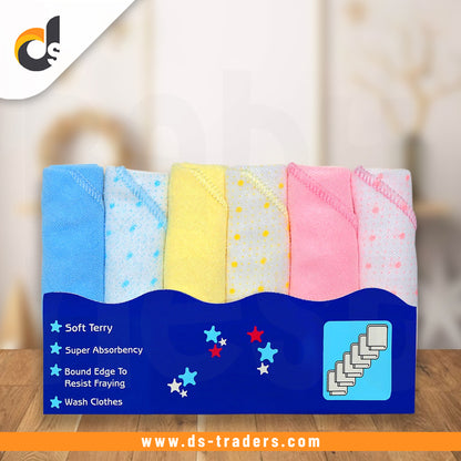Pack Of 6 - New Born Face Towels