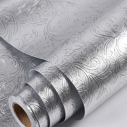 Self Adhesive Silver Texture Marble Sheet