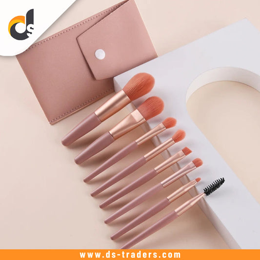 8Pcs Makeup Brush Set With Pouch