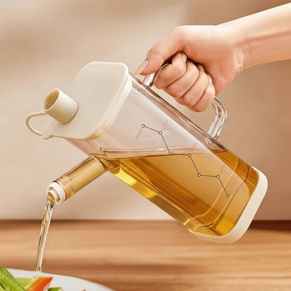 Glass Oil Dispenser with Silicone Guard