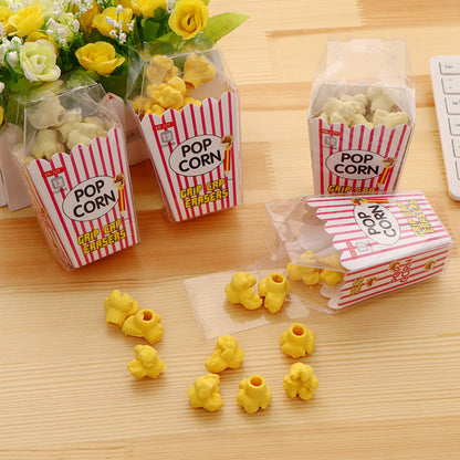 Creative Popcorn Style Eraser Pack