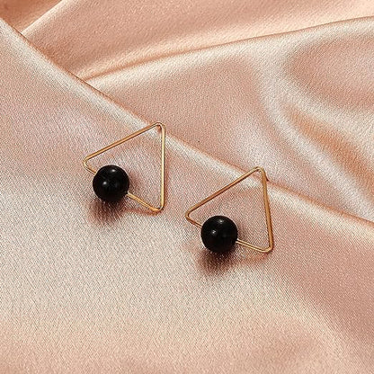 Elegant Triangle Rhinestone Earrings