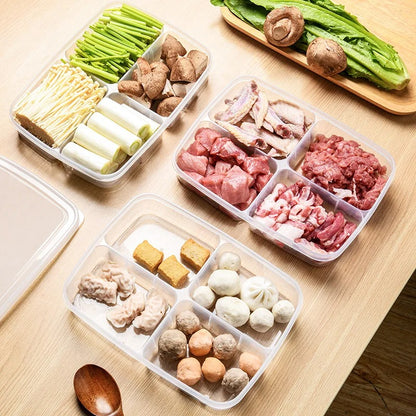 4 Grid Portable Food Storage Box