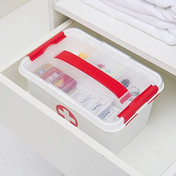 Portable Household Medicine First Aid Box