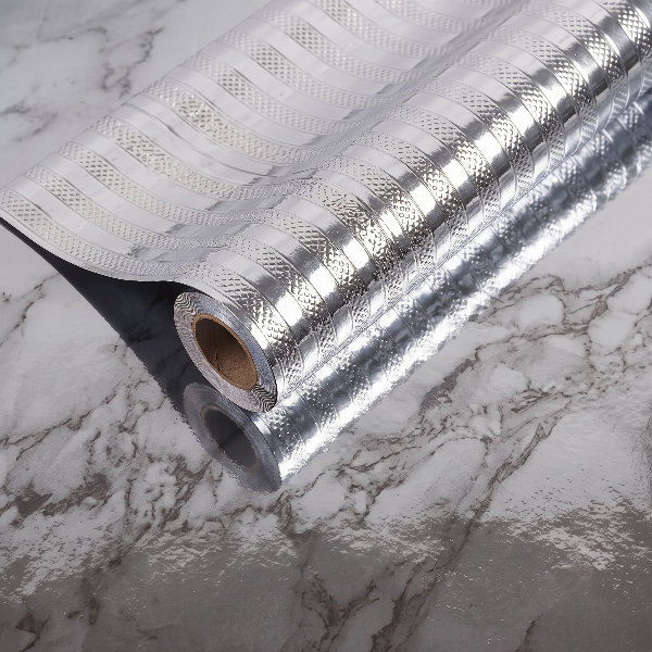Self Adhesive Silver Ray Marble Sheet