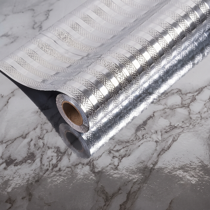 Self Adhesive Silver Ray Marble Sheet